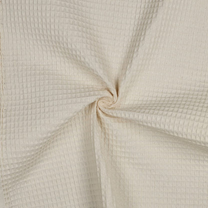 Image de tissu gaufré naturel, non blanchi – disponible en ligne chez Šarlotes audumi