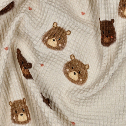 Image avec tissu gaufré - ours 185 g/m² – disponible chez Šarlotes audumi