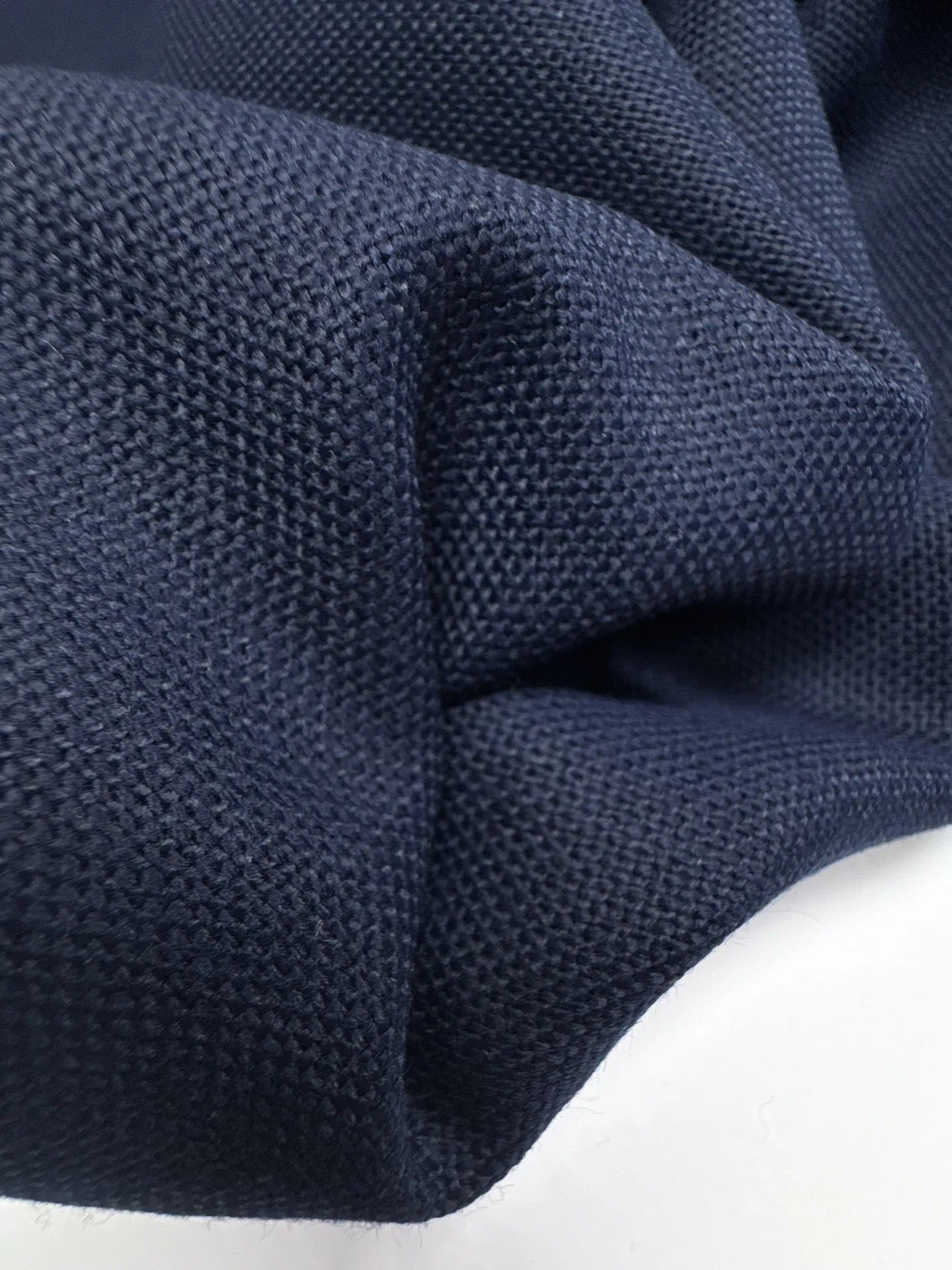 Tissu en laine - bleu foncé 240 g/m²