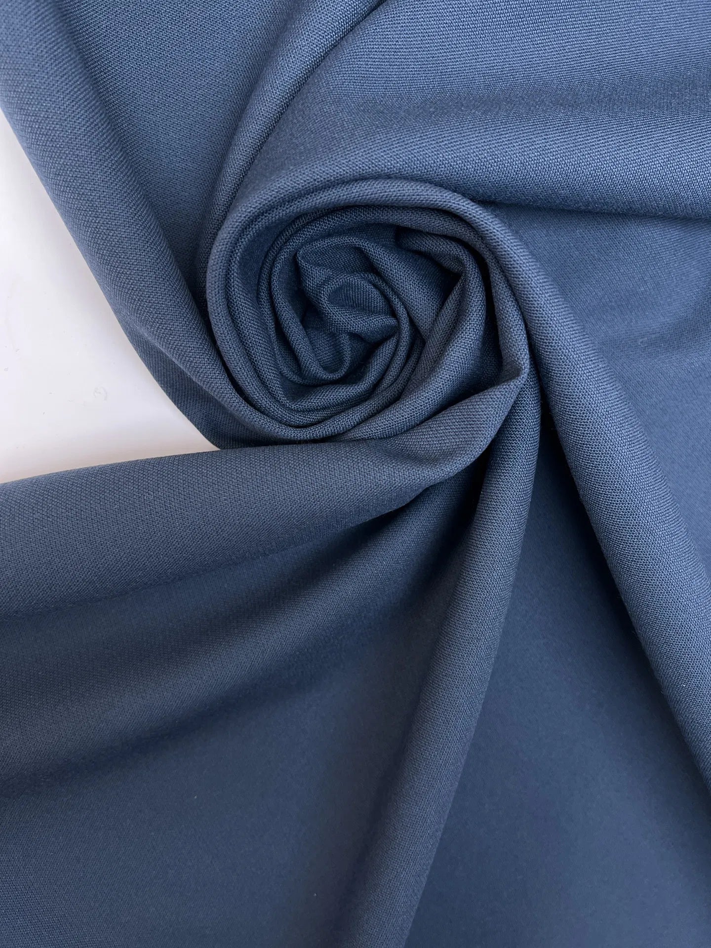 Tissu en laine - bleu foncé 470 g/m²