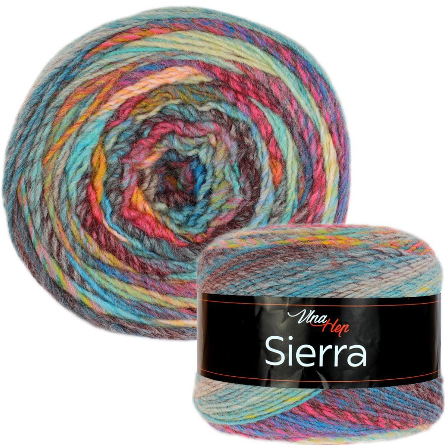 Fil de laine Vlna Hep Sierra - multicolore 450 m 150 g #7210