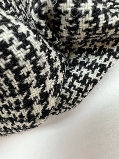Tweed en laine noir et blanc 480 g/m²