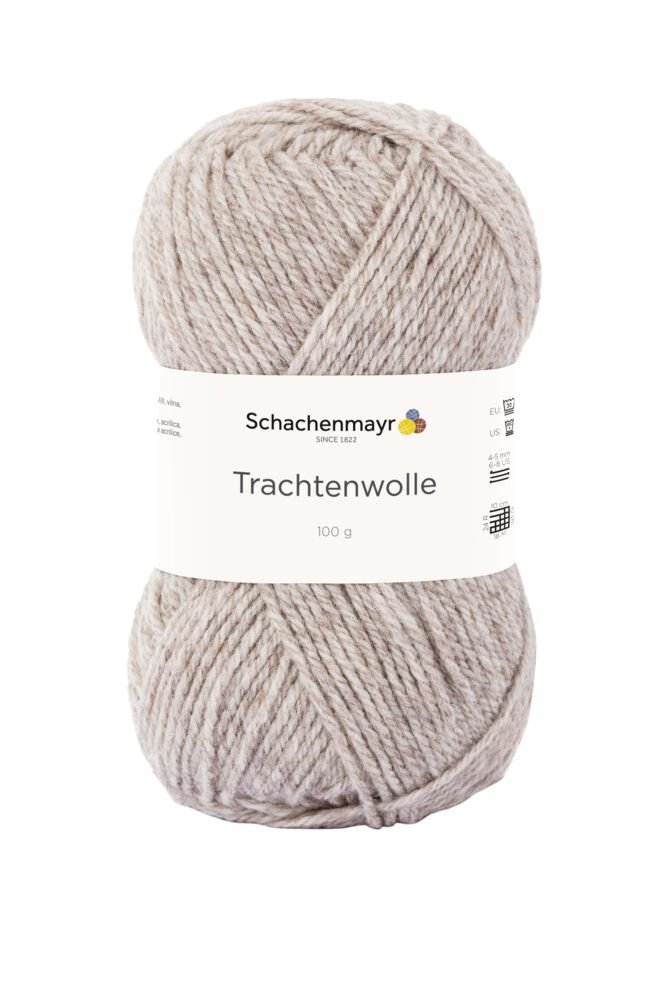Laine Schachenmayr Trachtenwolle 185 m 100 g – mélange brun-gris #00011