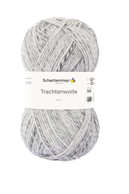 Laine Schachenmayr Trachtenwolle 185 m 100 g, gris marbré #00088
