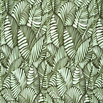 Tissu en viscose - feuilles vertes 135 g/m²