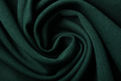 Viscose suiting fabric with elastane - dark green 275 g/m²