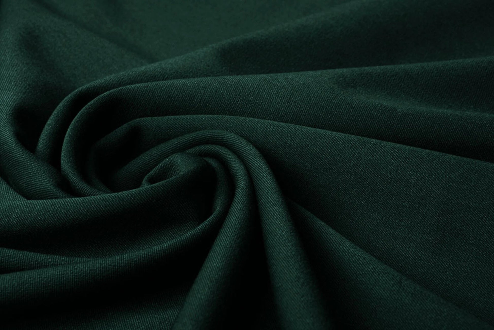 Viscose suit fabric with elastane - dark green 275 g/m²