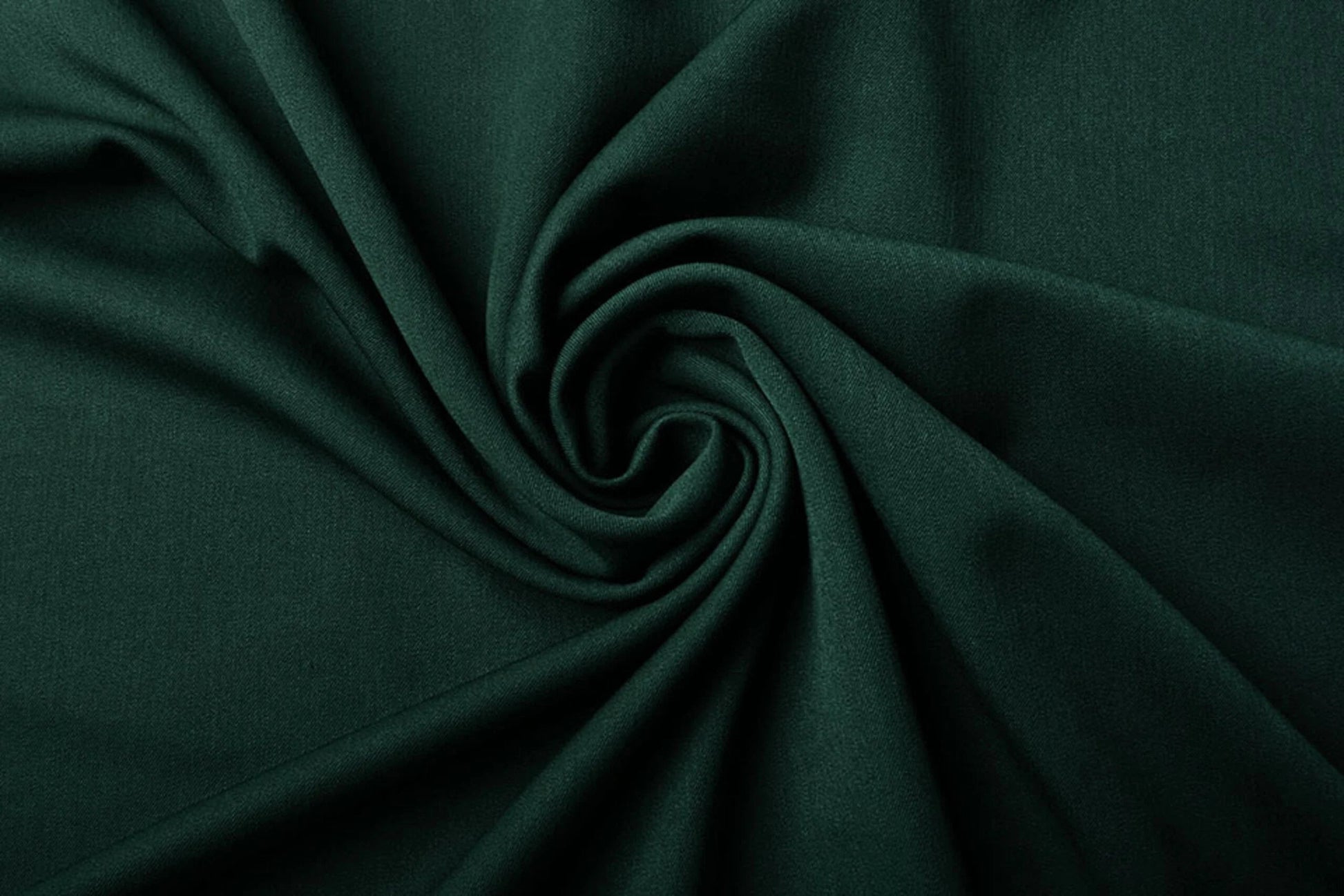 viscose suiting fabric with elastane - dark green 275 g/m²