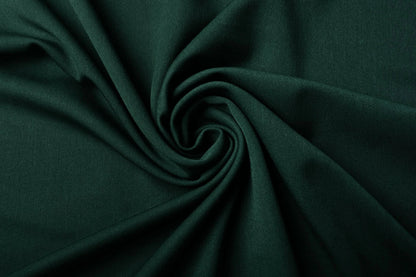 viscose suiting fabric with elastane - dark green 275 g/m²