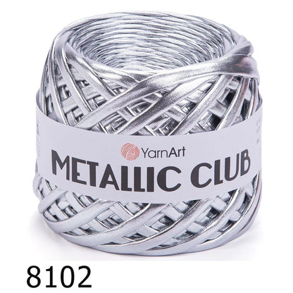 YarnArt Metallic Club – fil ruban métallisé pour le crochet et les loisirs créatifs 180 g / 55 m – disponible en ligne chez Tissus de Charlotte
