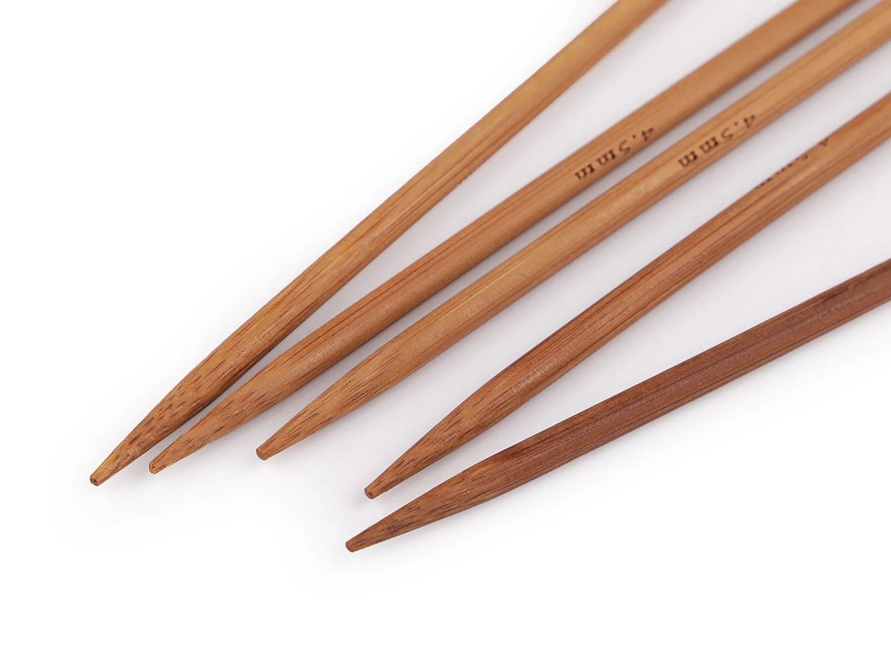 Aiguilles à tricoter pour chaussettes en bambou 25 cm 3,5 mm (5 pcs)