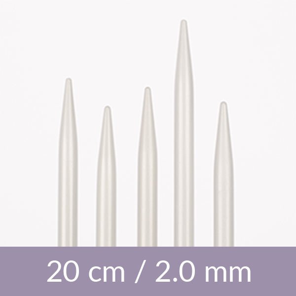 alt
Image d’aiguilles à tricoter pour chaussettes DROPS basic – aluminium (20 cm) | 2,0 - 5,0 mm – disponible chez Šarlotes audumi