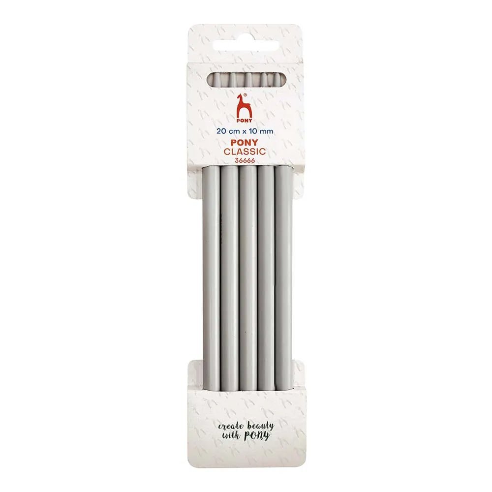 Aiguilles à tricoter pour chaussettes Pony Classic - 20 cm 10.00 mm (5 pièces)