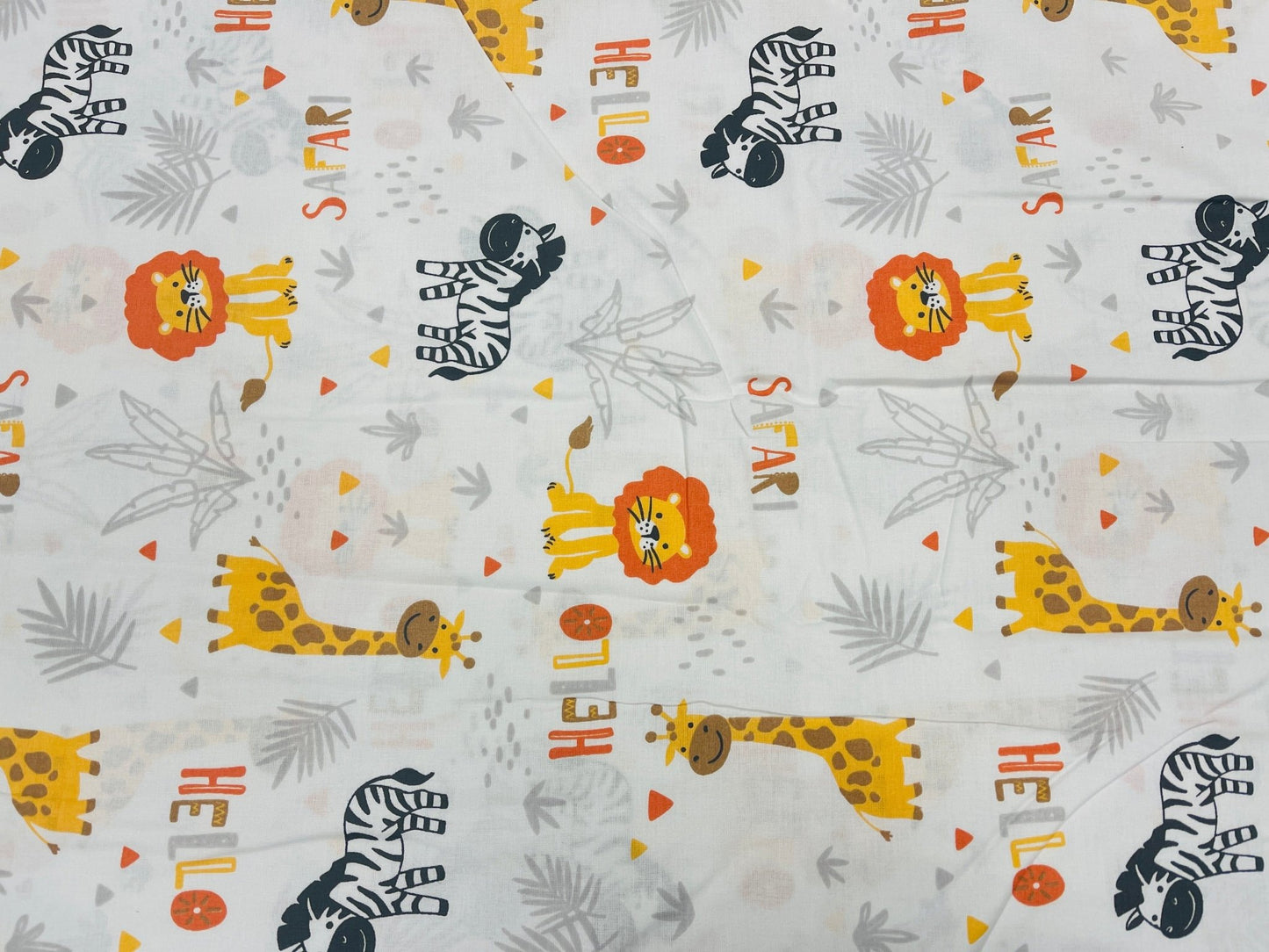 100% Cotton fabric-African animals 130 g/m²