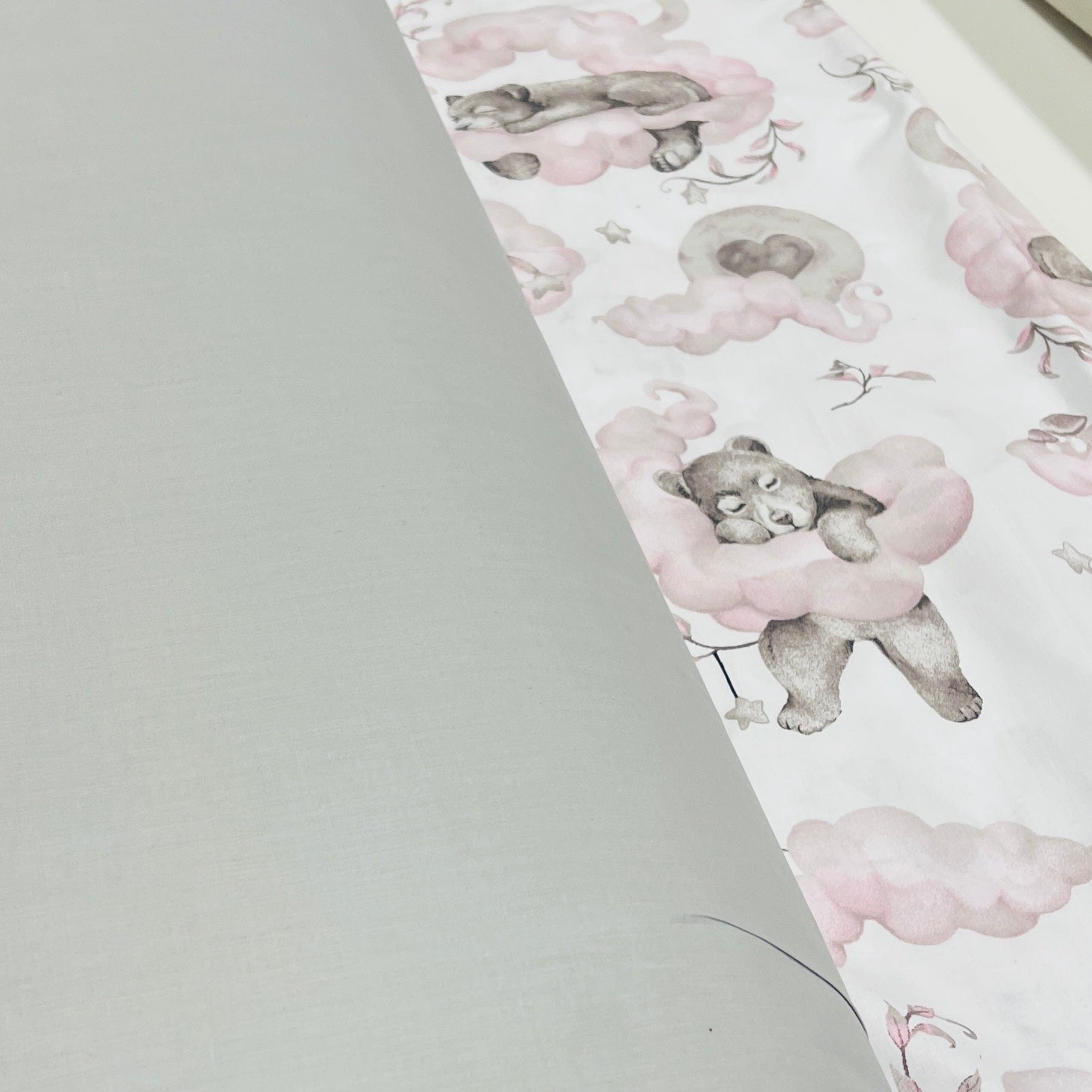 100% Cotton fabric-light gray 125 g/m²
