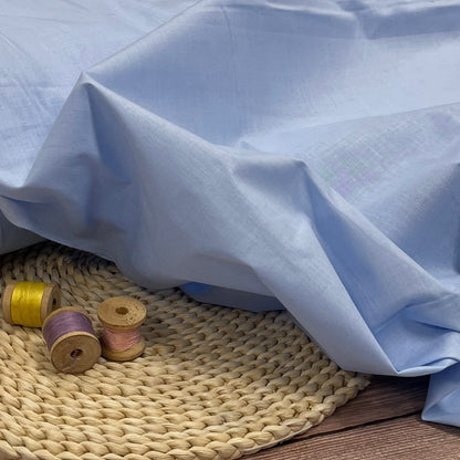 100% cotton fabric-light blue 125 g/m²