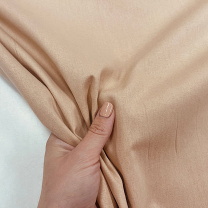 100% Cotton fabric-coffee with milk (Latte) 220cm 146 g/m²