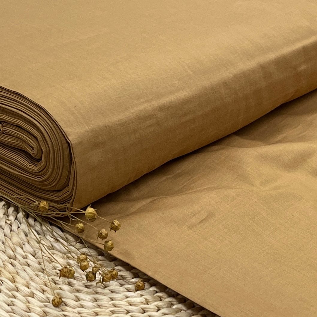100% Cotton fabric-caramel 125 g/m²
