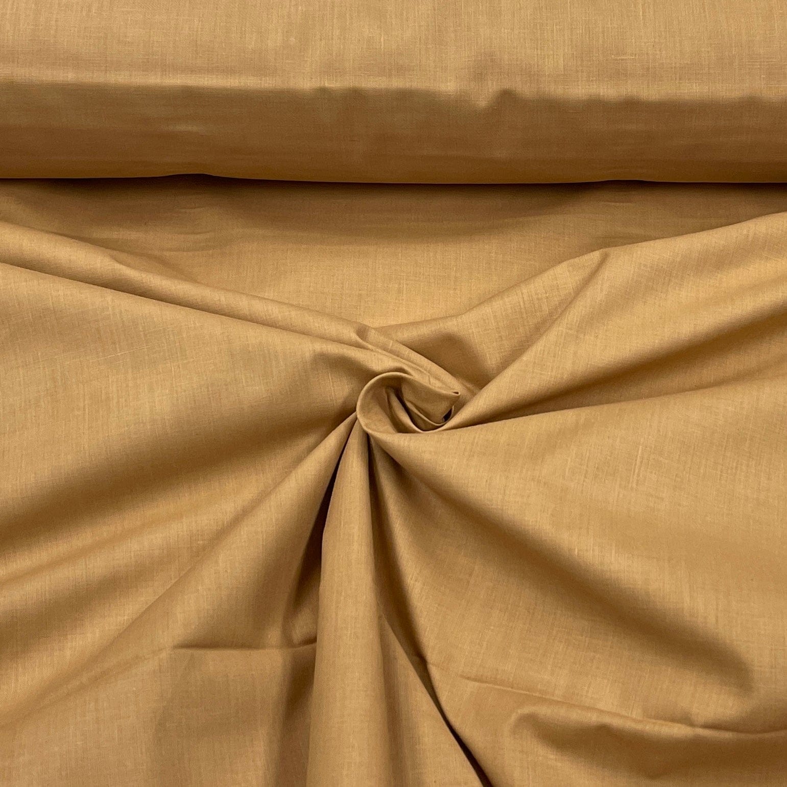100% cotton fabric - caramel 125 g/m²