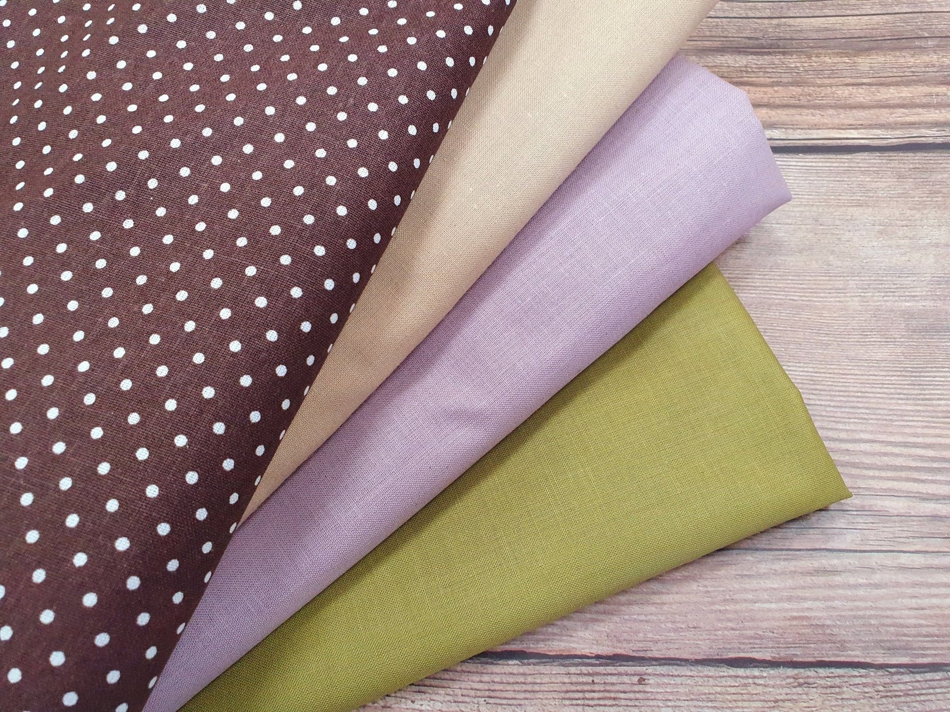 100% Cotton fabric - olive green 125 g/m²