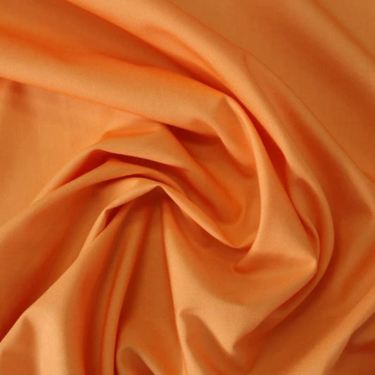 Tissu 100 % coton orange 220cm 146 g/m²