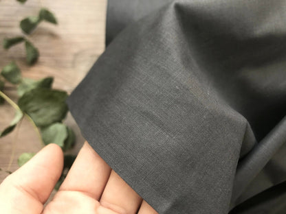100% Baumwollstoff in Graugrün 220cm 146 g/m²