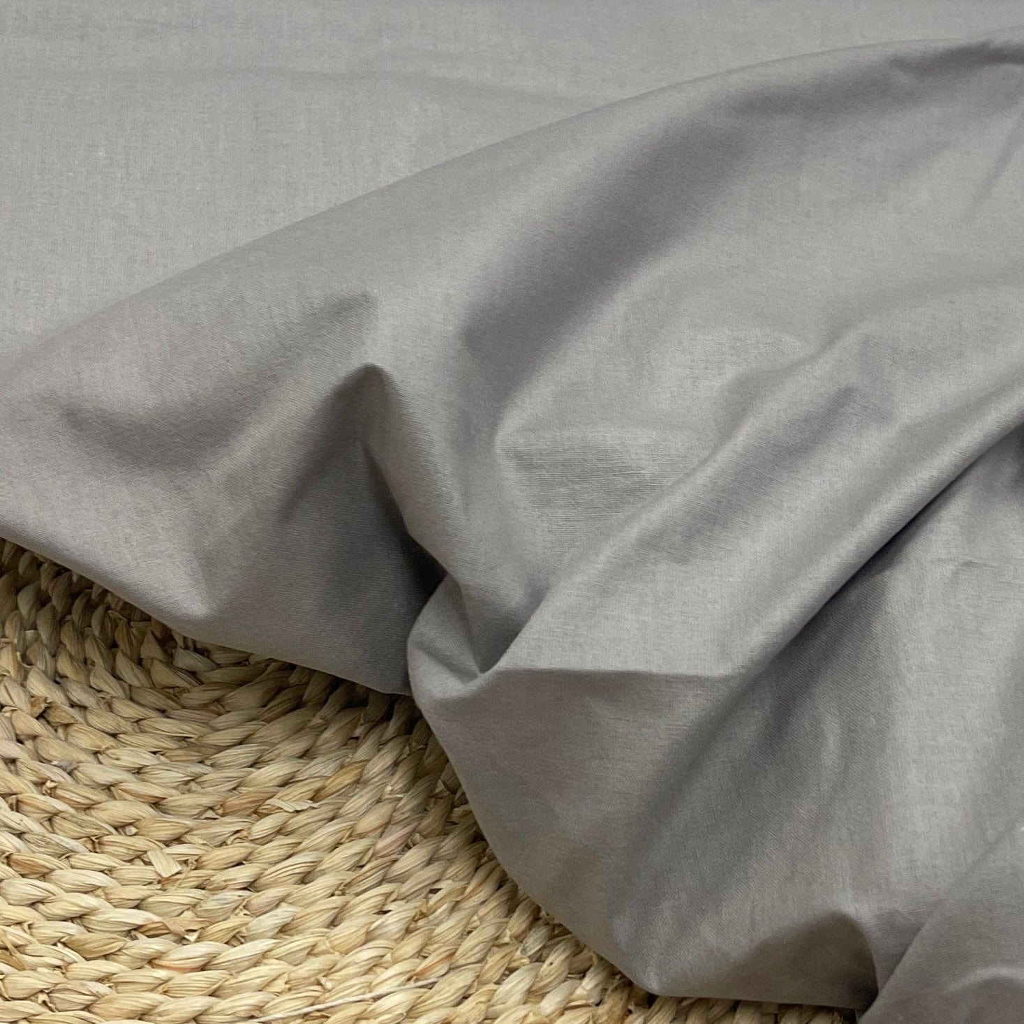 100% Cotton fabric-ash gray 125 g/m²