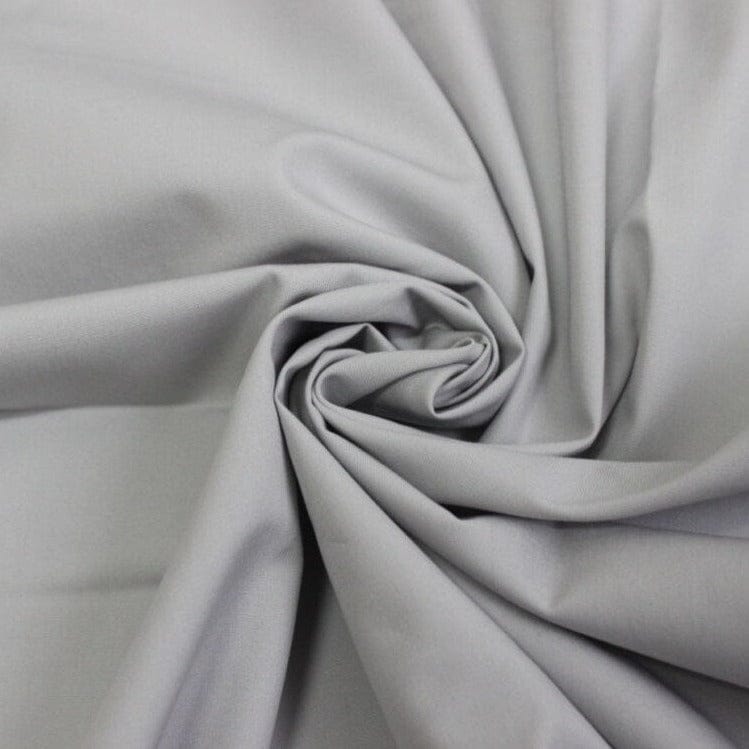 100% Baumwollstoff, aschgrau, 220 cm, 146 g/m²