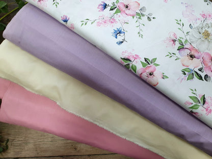 100% Cotton fabric-pink 125 g/m²
