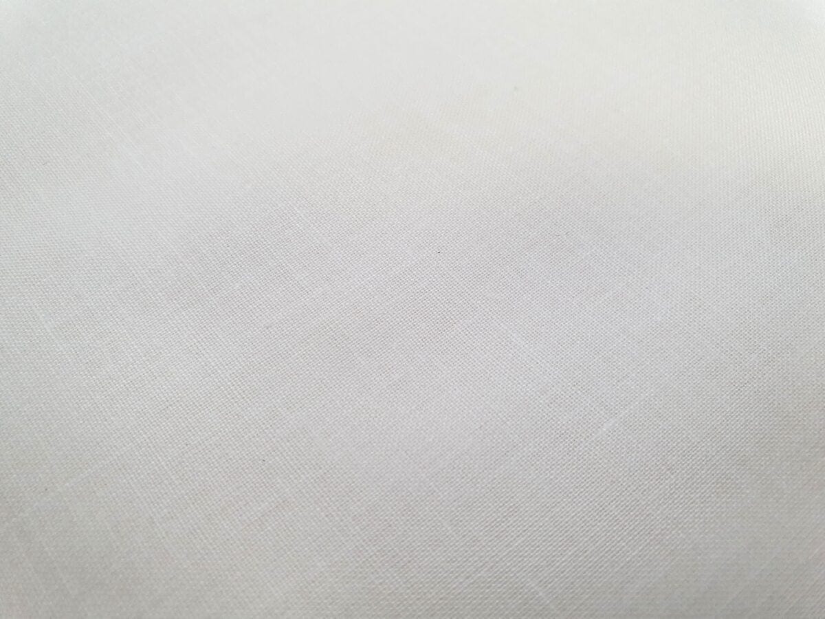 100% cotton fabric, snow white 125 g/m²