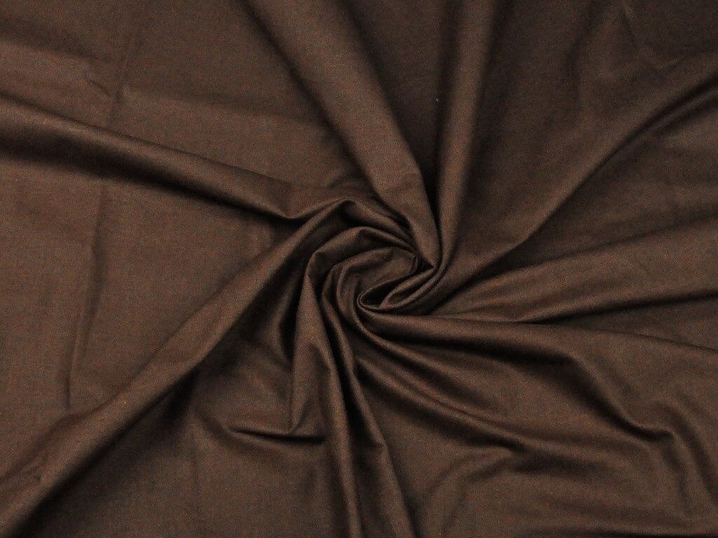 100% Baumwollstoff – schokoladenbraun 125 g/m²