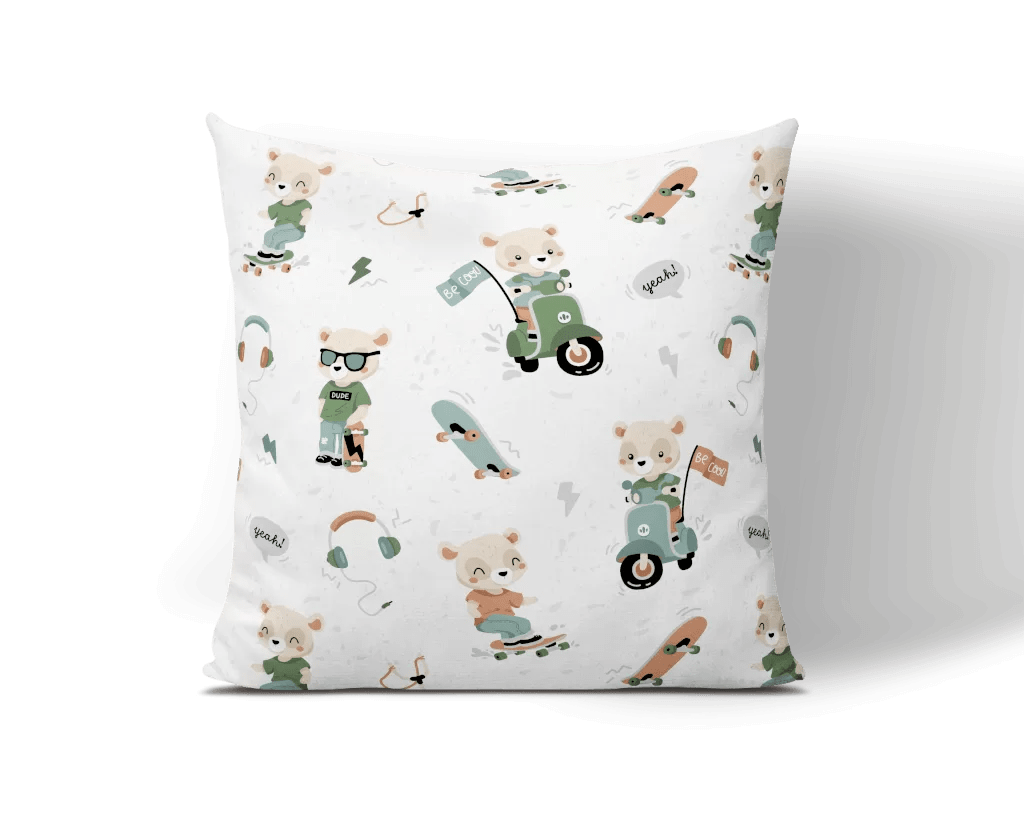 100% Cotton Fabric - Sports Bear 125 g/m²
