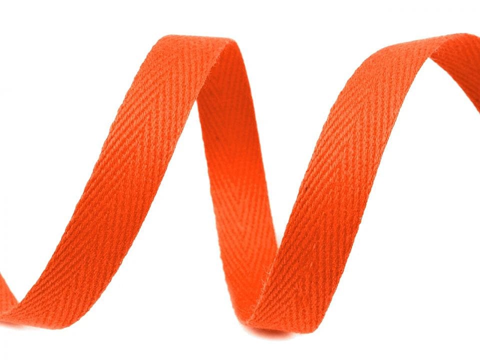 100% Baumwollband 10 mm - orange