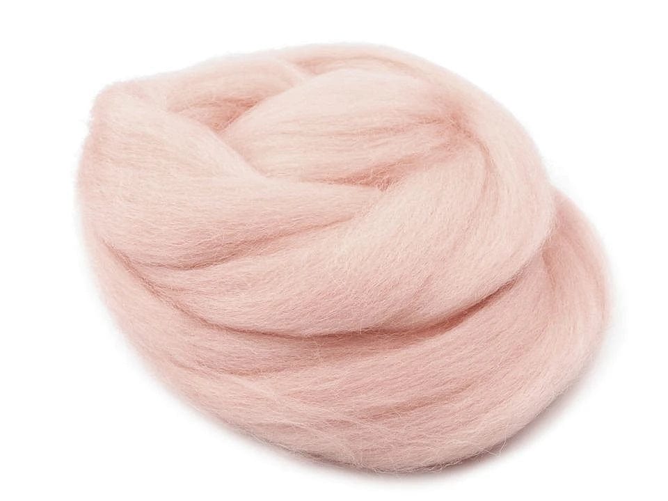 100% MERINO Wolle zum Filzen (Kammzug) - Nude 20g #5