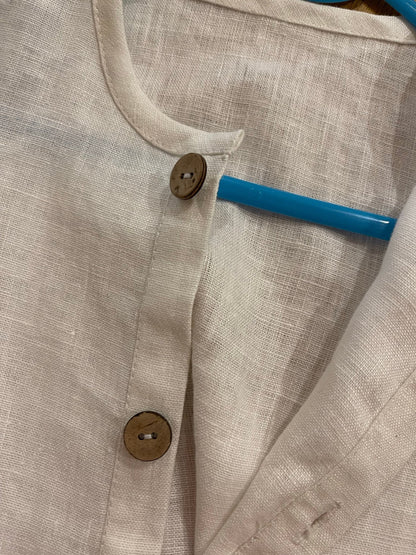 100% softened linen, white 185 g/m²