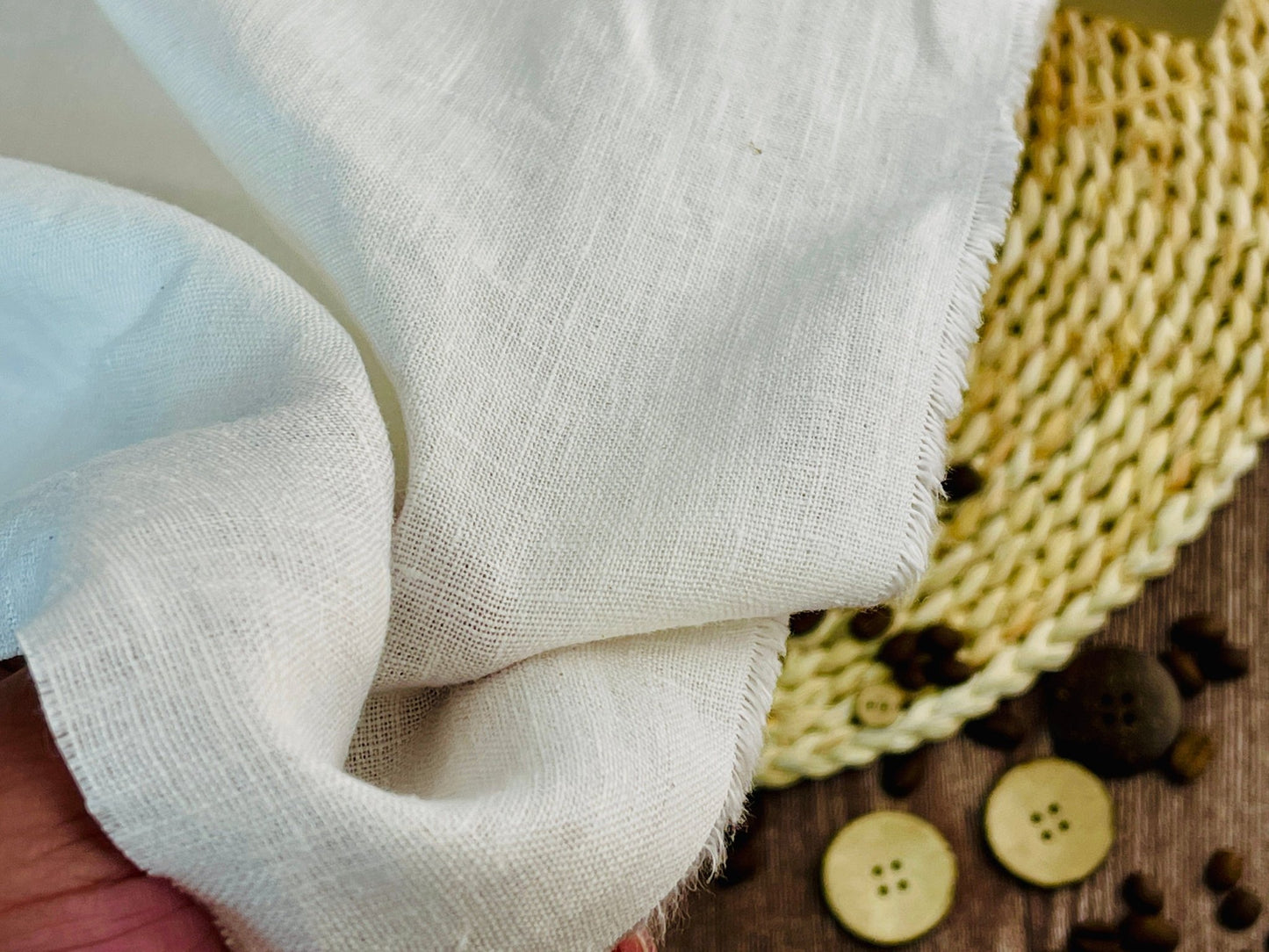 100% softened linen-white 185 g/m²