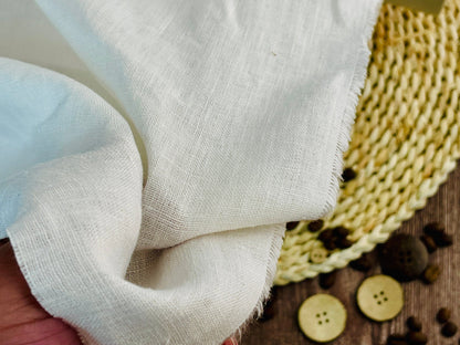 100% softened linen-white 185 g/m²