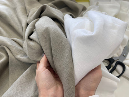 100% softened linen white 185 g/m²