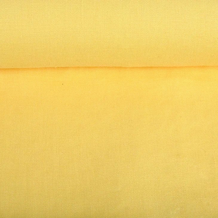 100% weichgemachtes Leinen, zitronengelb, 205 g/m²