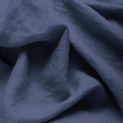Weichgewaschenes Leinen, rauchblau, 165 g/m²