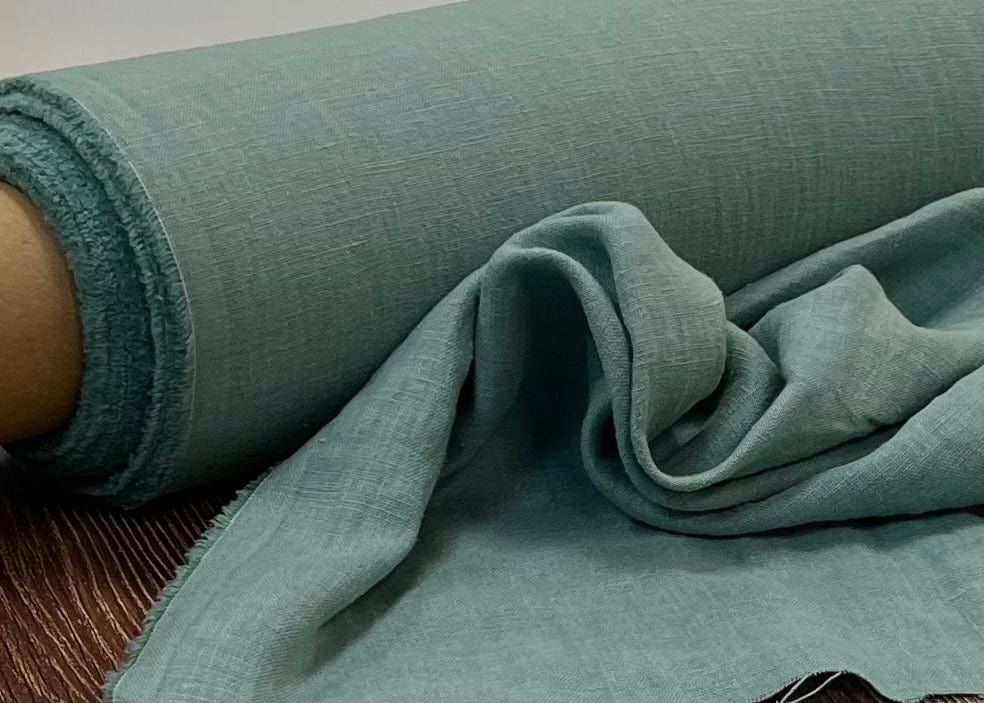 100% Softened linen-eucalyptus 205 g/m²