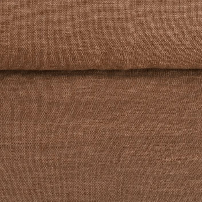 100 % weiches Leinen, hellbraun 205 g/m²