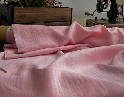 100% softened linen-light pink 205 g/m²