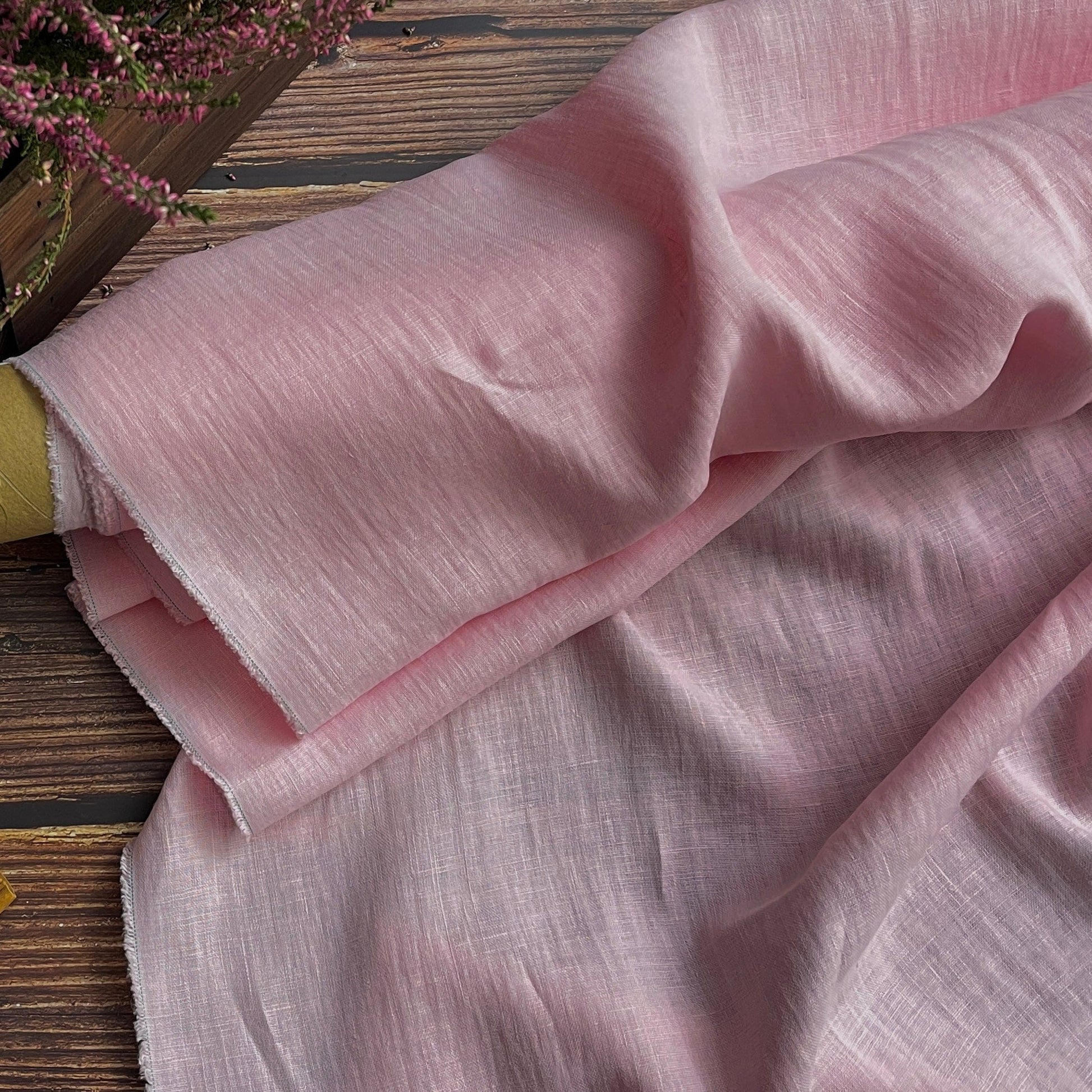 100% softened linen-light pink 205 g/m²