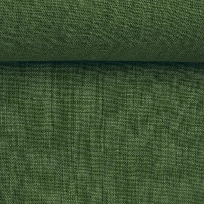 100% weichgemachtes Leinen, Waldmoosgrün, 205 g/m²