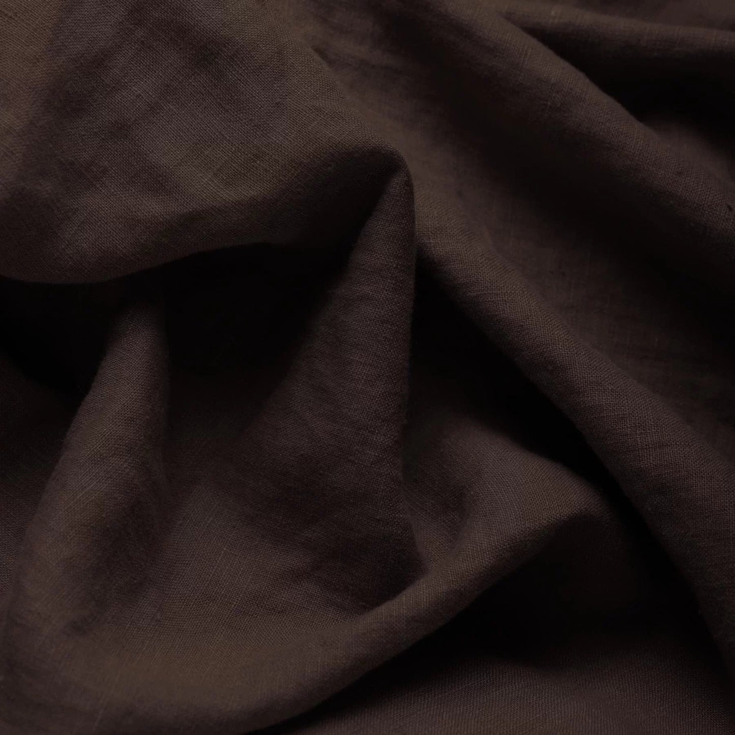 100% weichgemachtes Leinen – Schokolade 165 g/m²