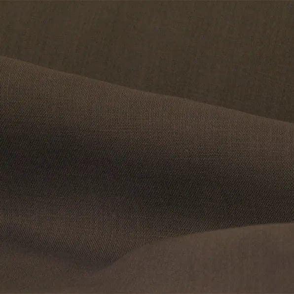 100% softened linen, chocolate brown 205 g/m²