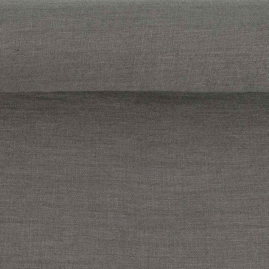 100% Softened linen-dark gray 205 g/m²