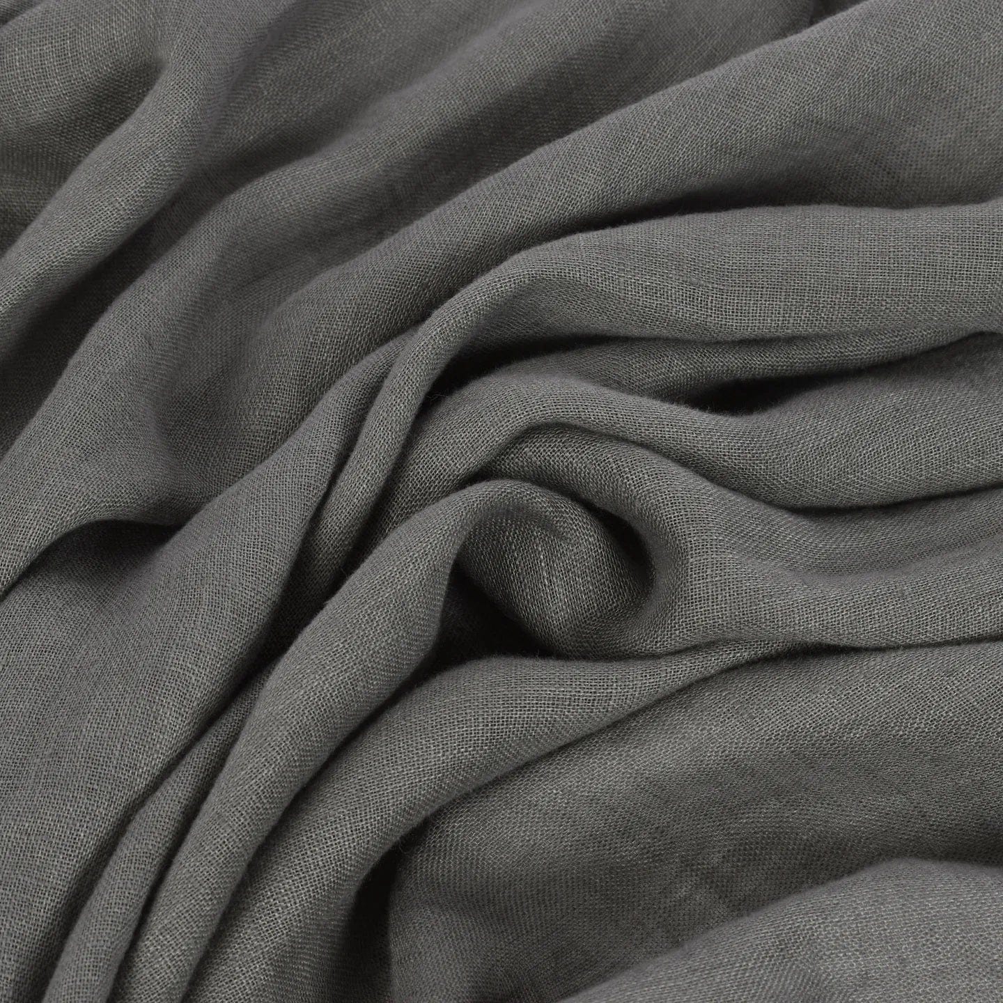 100% Softened linen-dark grey 205 g/m²