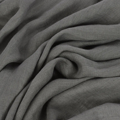 100% Softened linen-dark grey 205 g/m²